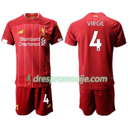 Liverpool Dres VIRGIL 4 Dječji Domaći 2019/20 Kratkih Rukava Liverpool Dres VIRGIL 4 Dječji Domaći 2019/20 Kratkih Rukava
